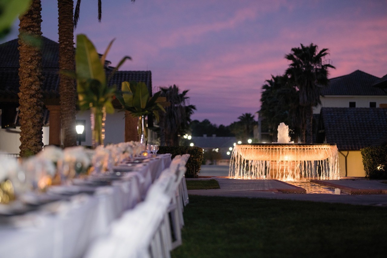 Palencia Club St Augustine wedding venue Courtyard-Reception